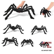 Halloween Spiders Decorations Giant Spiders, 5 Pack Realistic Spider Set for