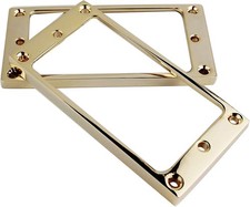 Guyker Flat Metal Humbucker Pickup Mounting Ring Set - Bridge Small, Golden