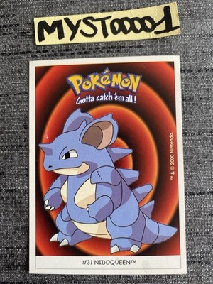 Pokemon Karte Dunkin Boomer #31 Nidoqueen 2000 Nintendo GEBRAUCHT