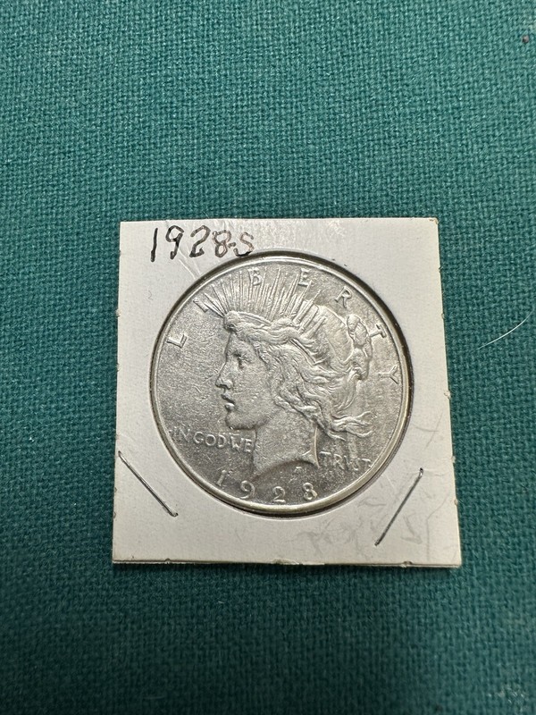 Peace silver dollar 1928S. From Estate.  Free Ship. No Returns