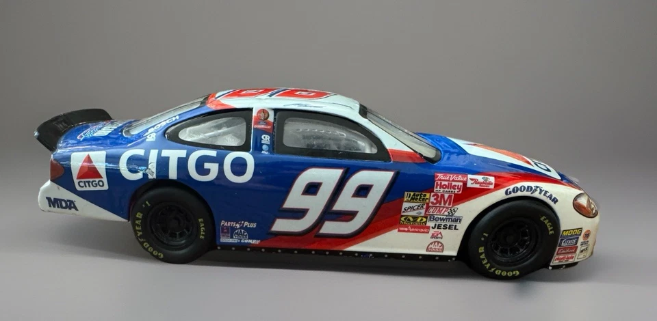 Hot Wheels Racing 1999 1/24 #99 Jeff Burton CITGO Ford Taurus NASCAR AZUL Foto 4 de 4