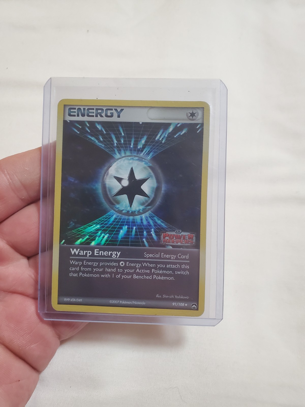 LP Pokemon Warp Energy 91/108 Reverse Holo EX Power Keepers Card