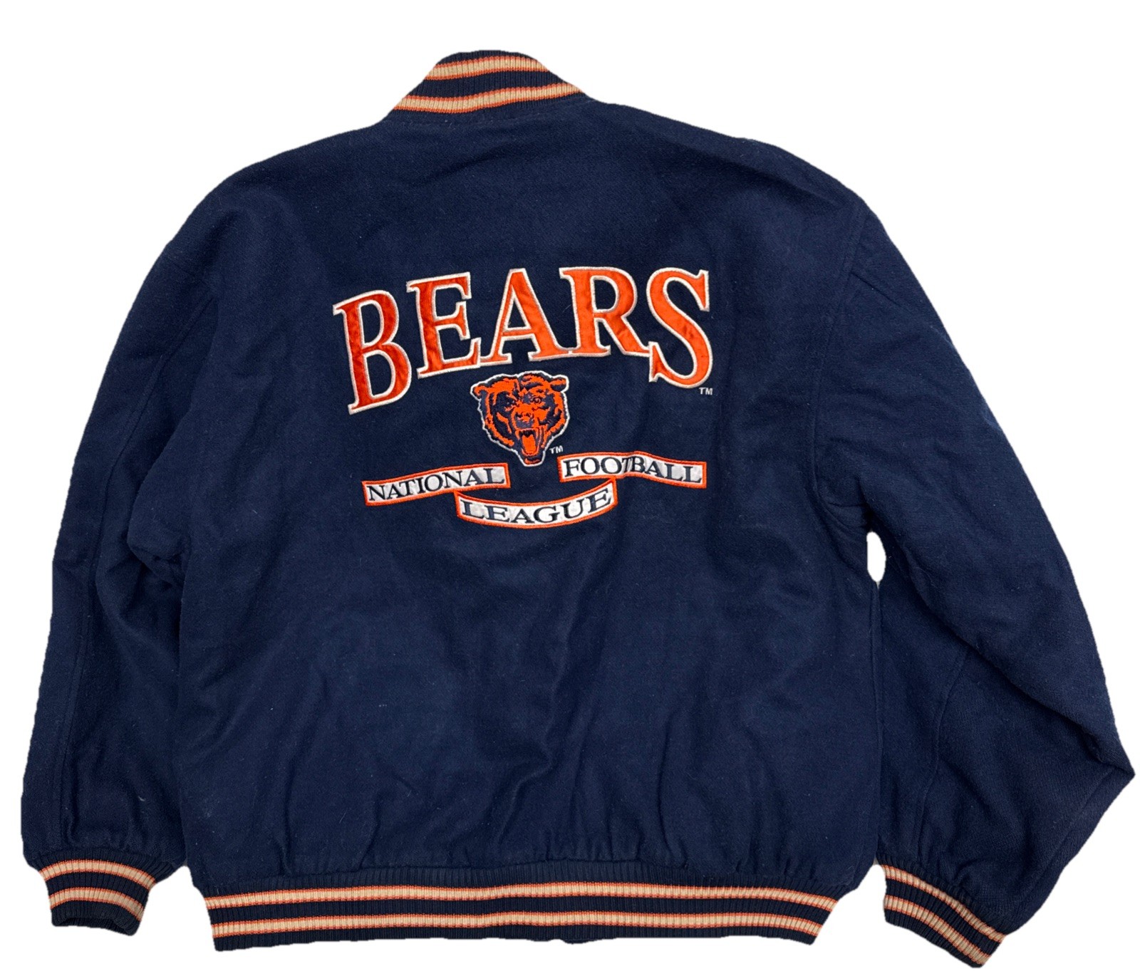 Vintage 90s Chicago Bears Jacket Mens XL NFL Logo Athletic *See Description