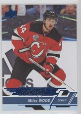 2018-19 Upper Deck Overtime Blue Foil Miles Wood #88 xp6