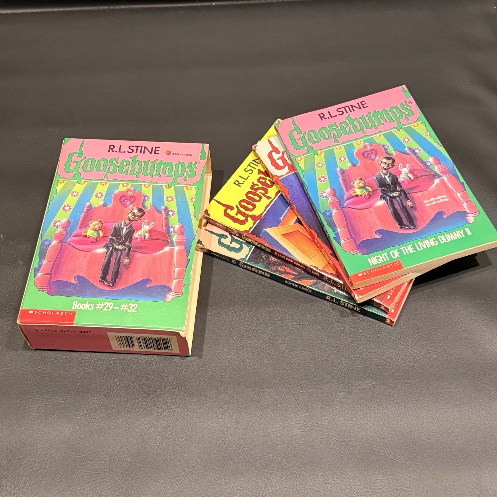 Goosebumps boxed set containing books #29 through #32