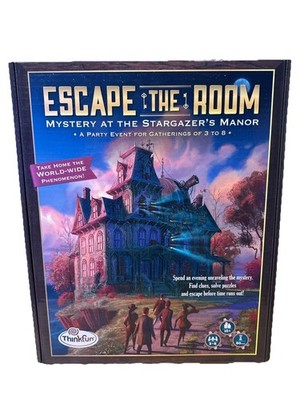 ThinkFun Escape the Room Stargazer's Manor Game Mystery Party Game Open Box