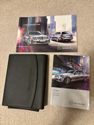 Mercedes C-Class C-220 Owner Manual Bundle plus Leather Case 