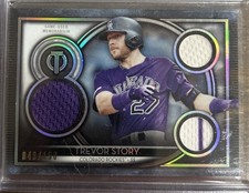 2020 Topps Tribute - Tribute Triple Relics Trevor Story #TTR-TS /150 (MEM)