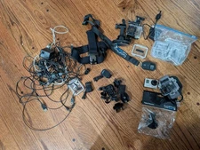 GoPro Hero 3 Plus Bundle Variety Of Cases Remote Tripods Head Mount Etc And More