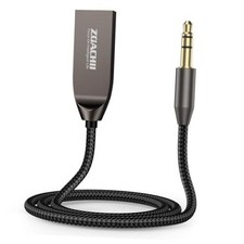 USB Bluetooth 5.4 Aux Adapter for Car Plug-and-Play, 80cm Cable, Hands-Free