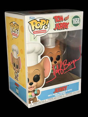 Jeff Bergman signed Tom and Jerry Jerry Funko Pop! 1658 Red