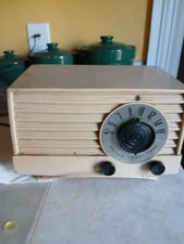 Vintage Philco AM Radio Transitone - Tan colored USED working, good condition