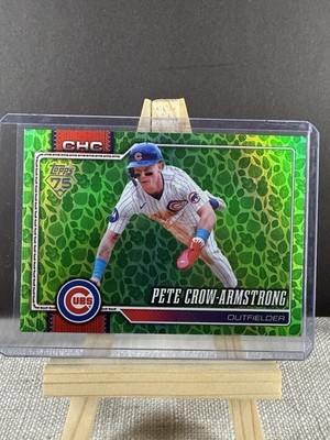 2026 Topps Series 1 Pete Crow-Armstrong #196 Holiday Green Foil