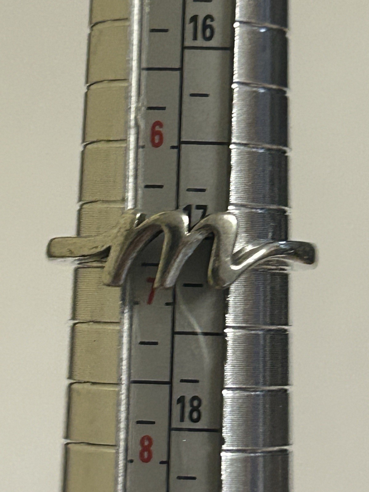 James Avery Script M Ring, .925, Size 7, Cursive,… - image 1