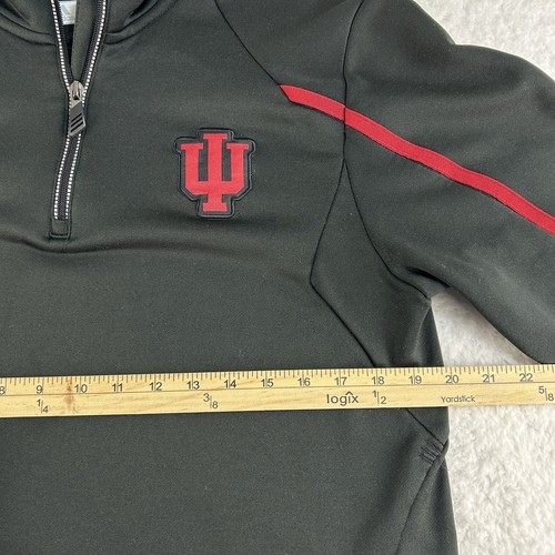 Adidas Indiana University Hoosiers 1/4 Zip Pullover Shirt Mens Medium Red NCAA - Picture 6 of 12
