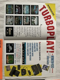 Turbo  Play Grafx 16 Super System Game Brochure MANUALS  LOT  Vtg Promo