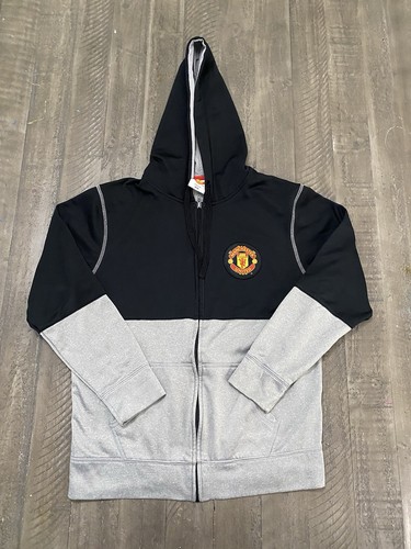 Veste de survêtement Manchester United homme M ColorBlock gris noir fermeture éclair intégrale - Photo 1/7