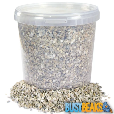 BusyBeaks Hen Sized Oyster Shell - Premium Grade Poultry Food High Calcium Feed