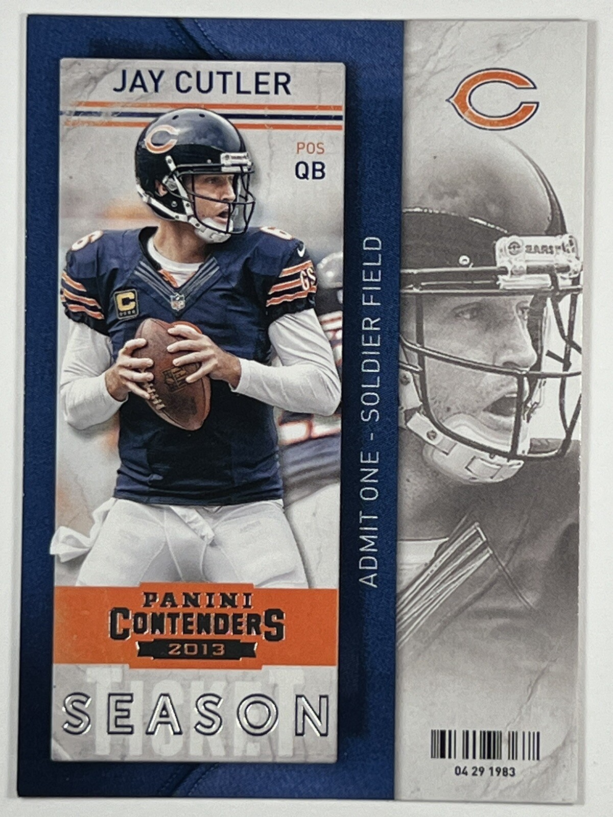 Jay Cutler #5 2013 Panini Contenders Chicago Bears