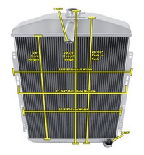 Er Champion 3 Row Radiator Shroud And 2 13 Fans For 1946 Oldsmobile Series 60