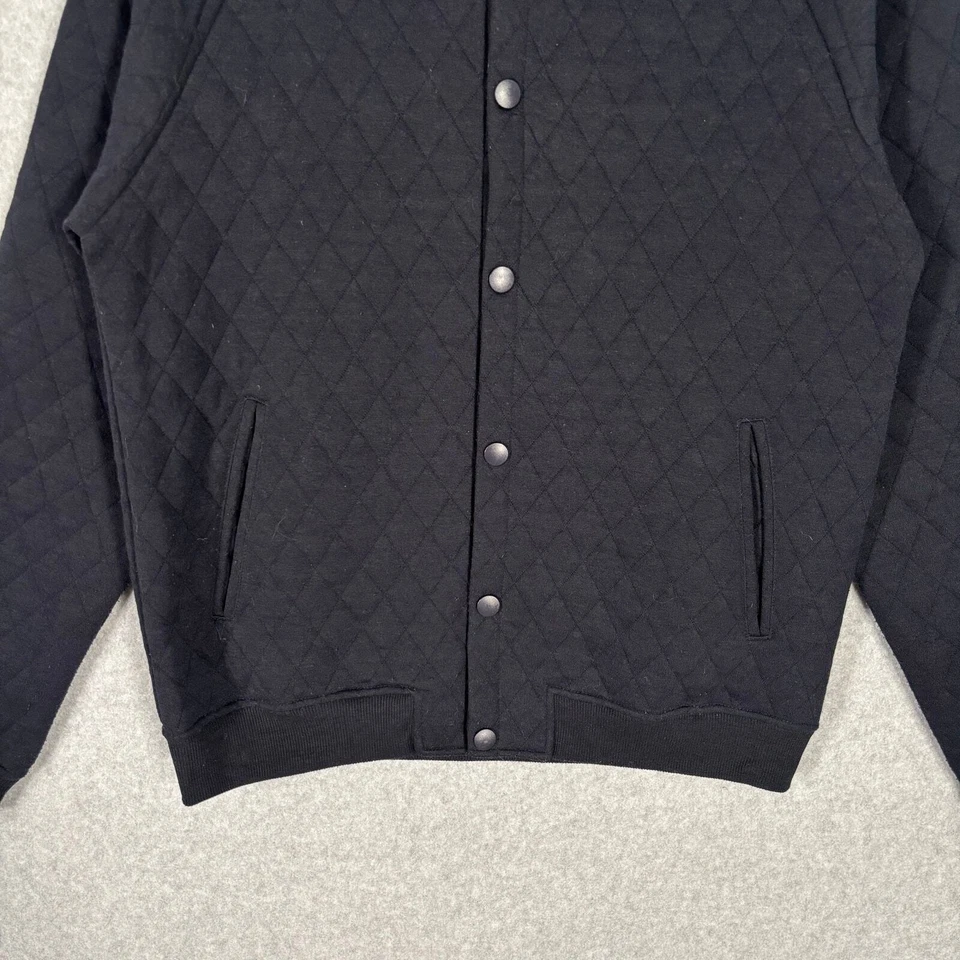 Sovereign Code Jacket Mens Medium Navy Princeton Quilted Bomber Varsity Jersey** - Image 3 of 4