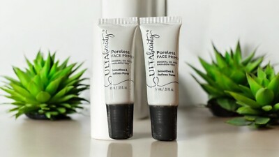 2 Pc - ULTA PORELESS FACE PRIMER - Mini Size .33 fl.oz Each Pore Smoothing