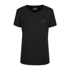 Audi T-Shirt Audi Anello Nero Scollo Rotondo TG XS S M L XL XXL