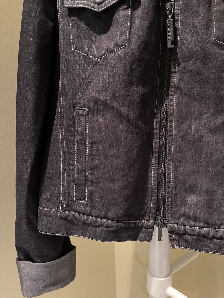 Ice jeans iceberg denim jacket vintage silver stiches W40 inch, L
