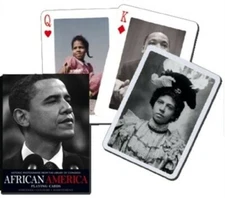 African America (Obama) Playing Cards Poker Size Deck Piatnik Custom Limited New