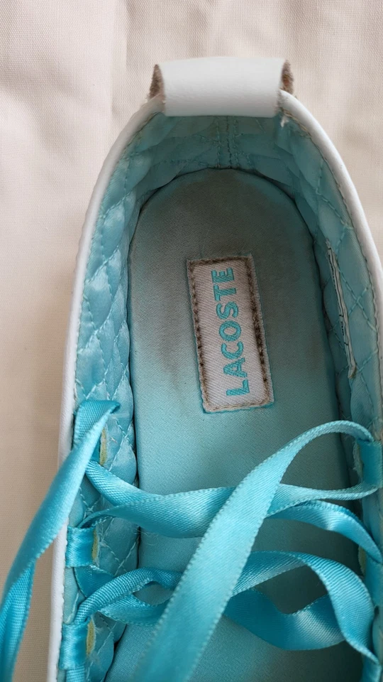 Sapatilhas de balé de couro vintage originais Lacoste – estilo Mary Jane - Imagem 4 de 4