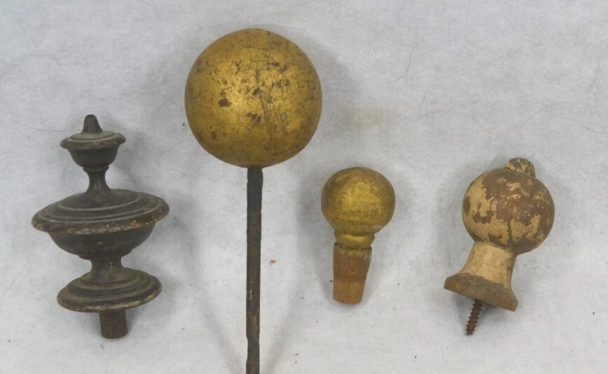 piezas de madera torneadas antiguas bolas, remates, tirador de dibujo, 20 piezas originales siglo XIX  Foto 2 de 4