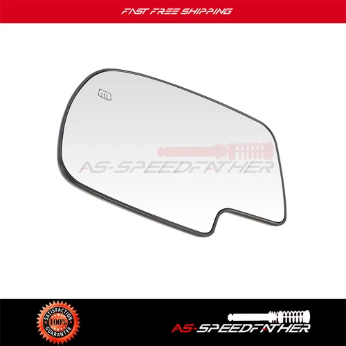 Power Heated LH Exterior Mirror Replacement Glass For 1999-2007 Chevy GMC