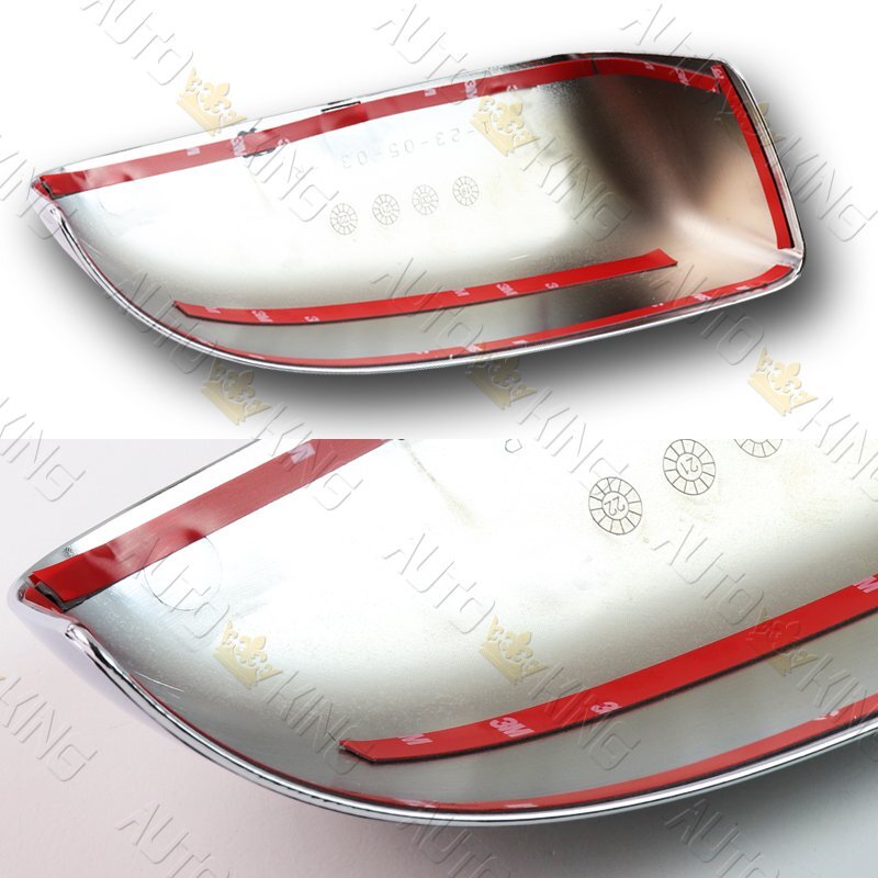 CHROME ABS PLASTIC SIDE VIEW MIRROR COVERS CAP KIT 2PCS FIT 09-18 