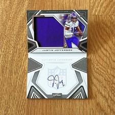 2020 Panini Playbook Rookie On-Card Auto Jersey Booklet Justin Jefferson #/249