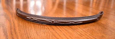 Beval, New, fancy padded browband, brown, 12.75  pony  bridle part