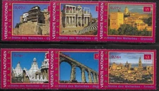 UN Scott #Vienna 281A-F, Singles 2000 Complete Set FVF MNH