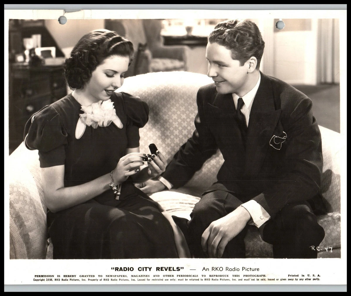 Kenny Baker + Ann Miller in Radio City Revels (1938) PORTRAIT ORIGINAL PHOTO 468