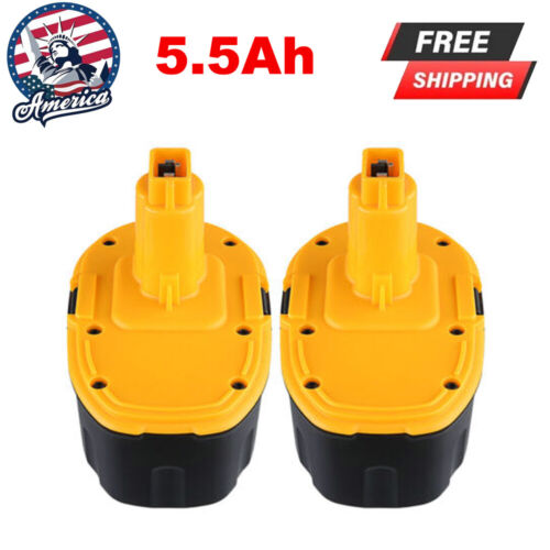 2 X For Dewalt DC9096 5.5Ah 18-VOLT XRP NiMH Battery Brand New