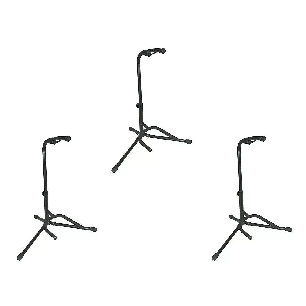 Musician's gear triple guitar stand black deals