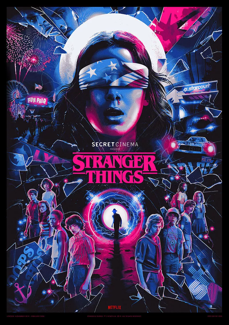 Stranger Things Netflix Series Poster A3 A4 Art Print 275gsm High Q UK