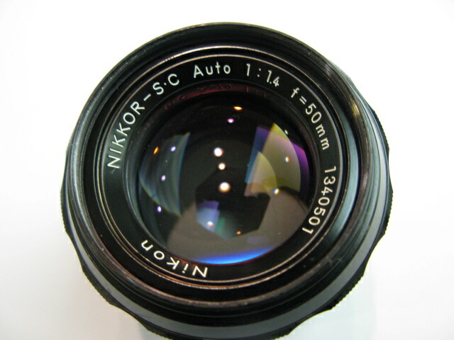 NIKON auto nikkor S-C 50mm F1.4 used Made in Japan 1973-1974 NIKON auto nikkor S-C 50mm F1.4 used Made in Japan 1973-1974