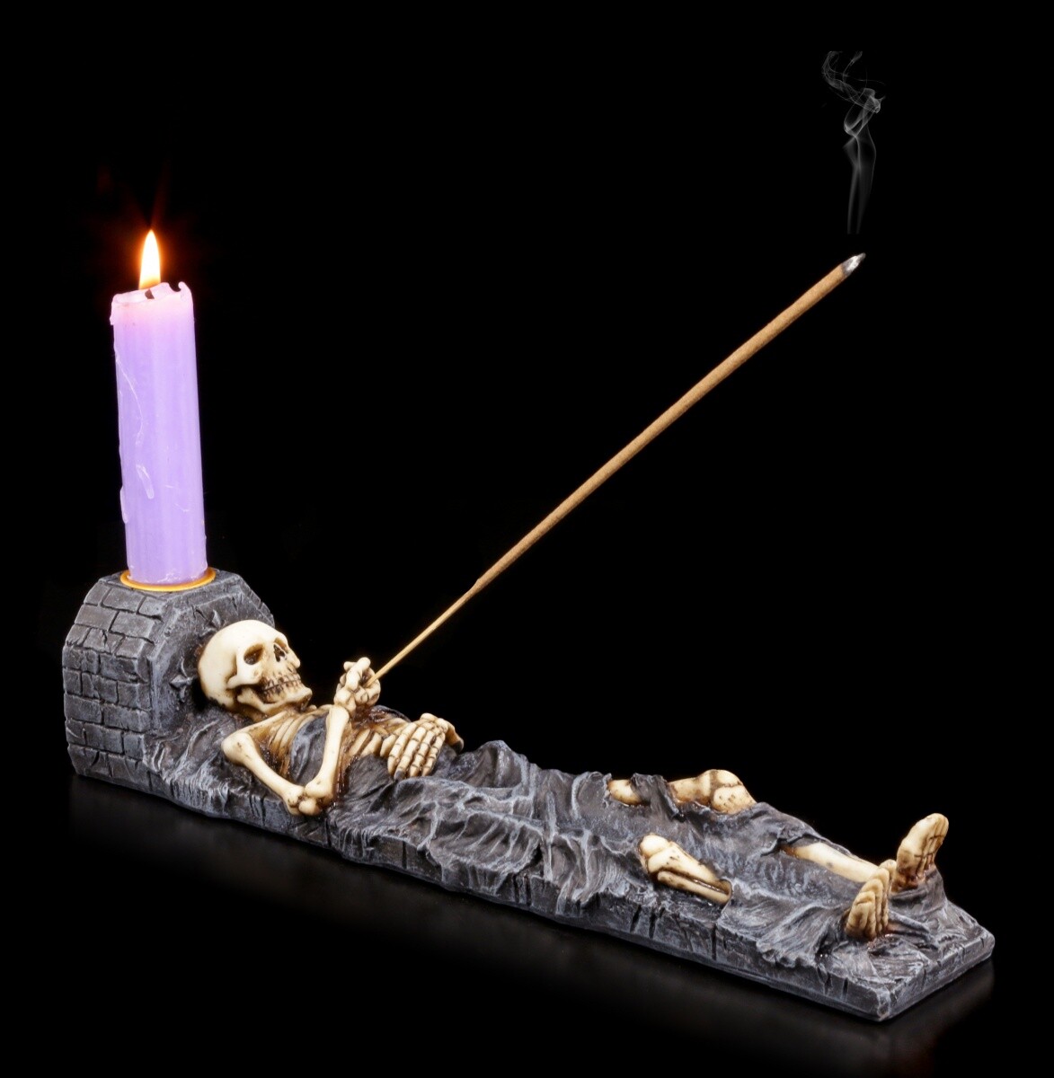 Incense Holder Skeleton - Decorative Candle Holder Aroma Scent