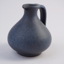 Brockmann, Extertal, Handgetöpfert, Krug, Künstlerkeramik/Studiokeramik blau