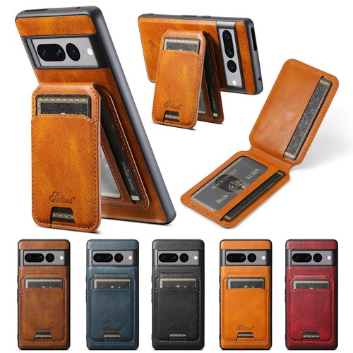 For Google Pixel 8 Pro/7 Pro/6a/7A Leather Detachable Card Holder Phone Case - Picture 16 of 29