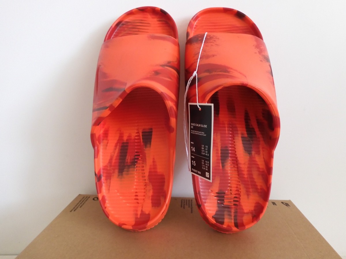 NIKE CALM SLIDE SE MARBLE PICANTE RED-PICANTE RED 