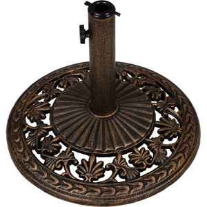 Sonnenschirmständer Schirmständer Gartenschirmständer Gusseisen bronze