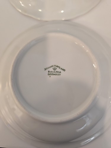6 Johann Haviland BLUE GARLAND 5 1/8" FRUIT Berry SAUCE Dessert BOWLS Bavaria - Picture 6 of 12