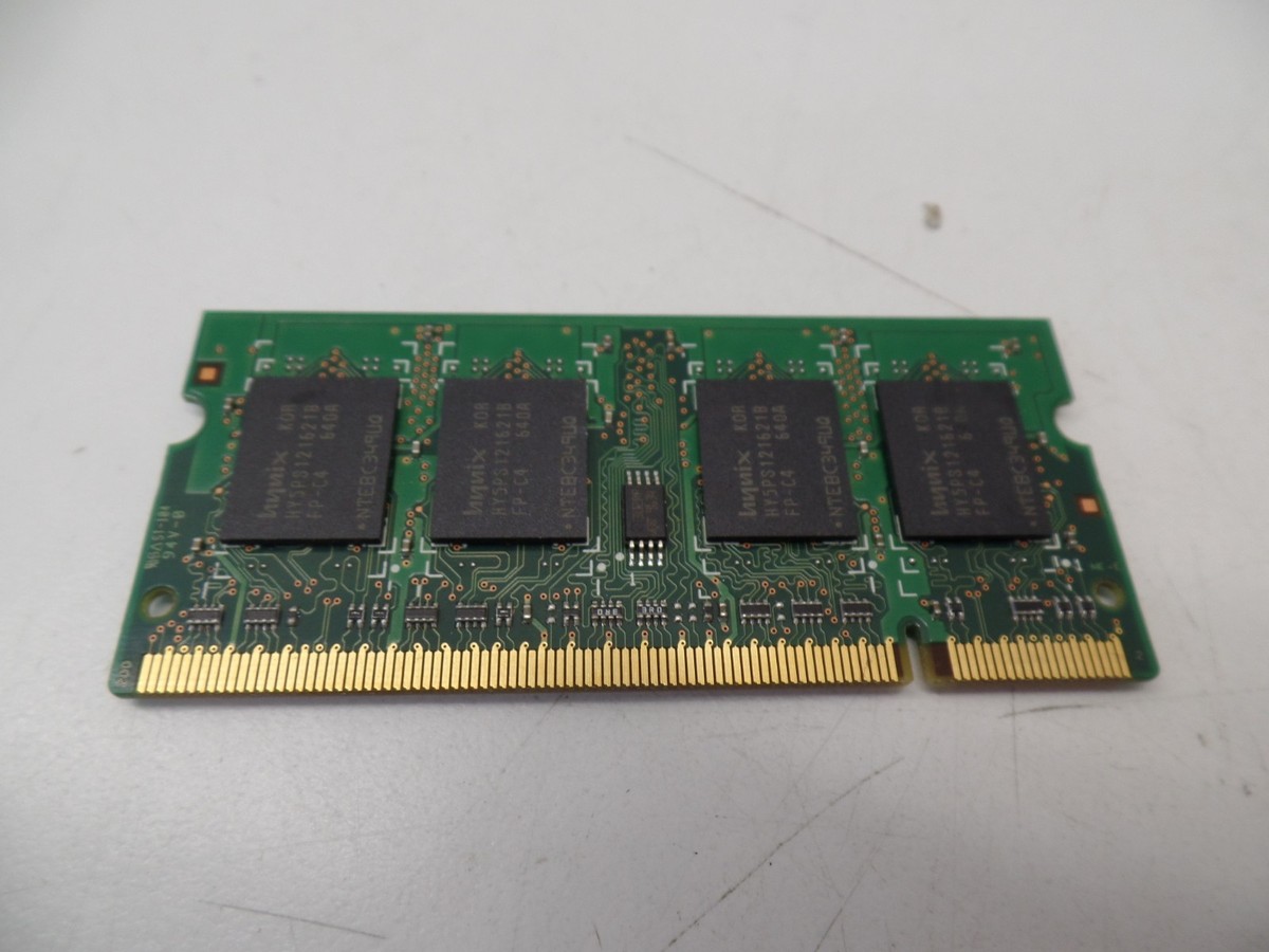 2 Barrettes Mémoire HYNIX 512MB PC2-4200 Pour Ordinateur Portable - Occasion Fonctionnelle