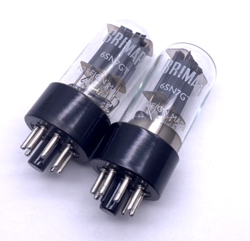 Matched Pair Brimar Foreign 6SN7GT CV1988 Valves/Tubes New Old Stock  - Picture 1 of 1