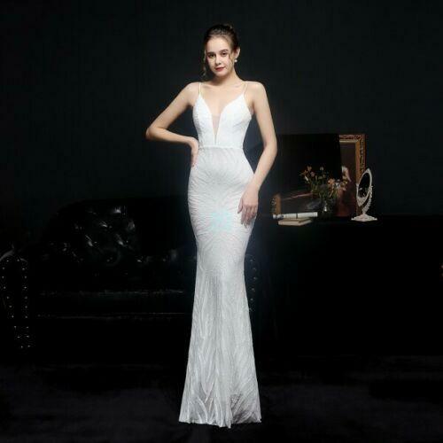Long Sleeve Slim-fit Sheath Pearl Banquet Fishtail Evening Dress